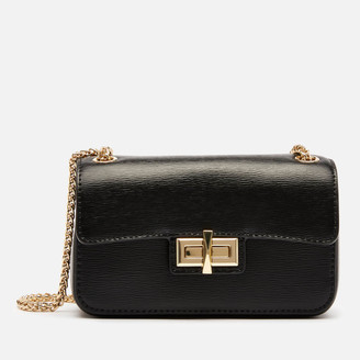 dkny black bag with gold chain