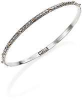 Thumbnail for your product : Konstantino Classic 18K Yellow Gold & Sterling Silver Etched Dot Bangle Bracelet