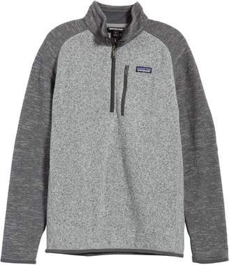 Patagonia Better Sweater Quarter Zip Fleece Lined Pullover