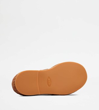 サンダル・ミュール TOD'S Kate brown leather mules Woman MULTICOLOUR Kate Sandals in Leather