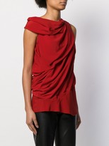 Thumbnail for your product : Rick Owens Asymmetric Draped Blouse