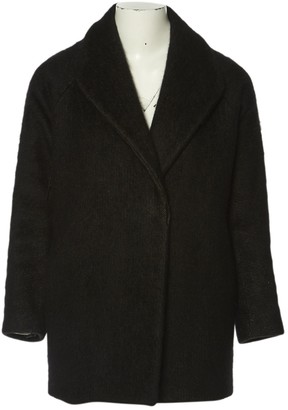 Maison Margiela Black Wool Coat for Women