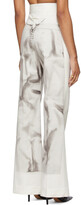 Thumbnail for your product : Jean Paul Gaultier SSENSE Exclusive Off-White Les Marins Trompe L'oeil Bridges Trousers