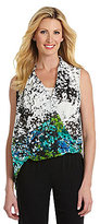 Thumbnail for your product : Chaus Sleeveless Floral-Print Top