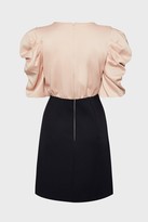 Thumbnail for your product : Coast Satin Tuck Sleeve Crepe Skirted Dress