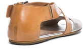 Thumbnail for your product : Marsèll Leather Criss-Cross Sandals in Steel & Bronze