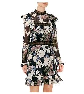 Nicholas Thistle Floral Mini Dress