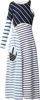 Thumbnail for your product : Marine Serre Contrast-Stripe Dress