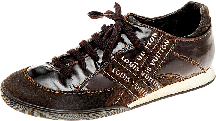 Louis Vuitton Monogram Womens Low-top Sneakers, Brown, IT35