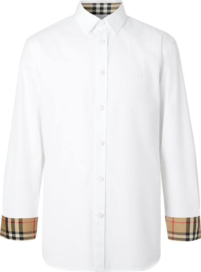 White Long Sleeve Shirt Slim | Shop the world's largest collection 
