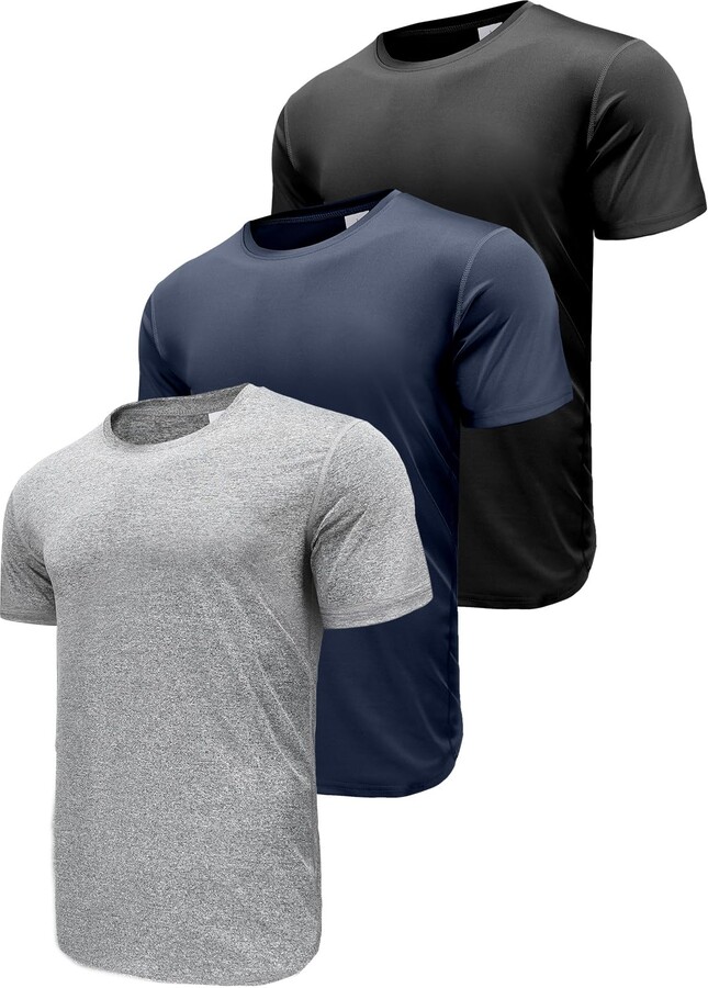 ANGEL CITIZ Herren T-Shirts 5er Pack - Sport Shirts Basic Fitness