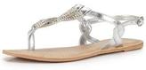 Thumbnail for your product : Shoebox Shoe Box Megan Twist Diamante Toe Post Sandals