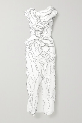 Jason Wu Collection Ruffled Silk-blend Organza Midi Dress - White