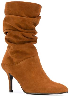 Stuart Weitzman ruched ankle boots