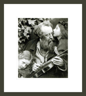 1000Museums The Whisper of the Muse a portrait of George Frederick Watts (1817-1904) by Julia Margaret Cameron -Framed Giclee Print
