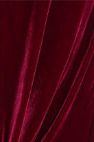 Thumbnail for your product : Les Rêveries - Velvet Slip Dress - Burgundy