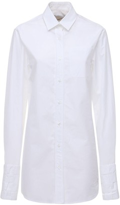 Coperni Woven Cotton Longline Shirt