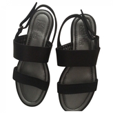 Thumbnail for your product : Karl Lagerfeld Paris Black Leather Sandals