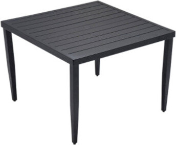 Orren Ellis Outdoor Patio Aluminum 40\X40\ Square Dining Table For Backyard BBQ & Family Outdoor Meals