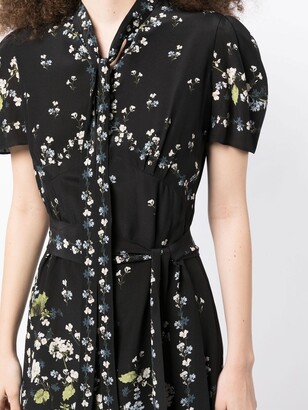 Erdem Floral-Print Silk Midi Dress