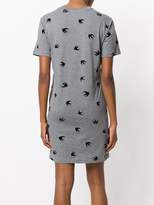 Thumbnail for your product : McQ swallow print T-shirt dress