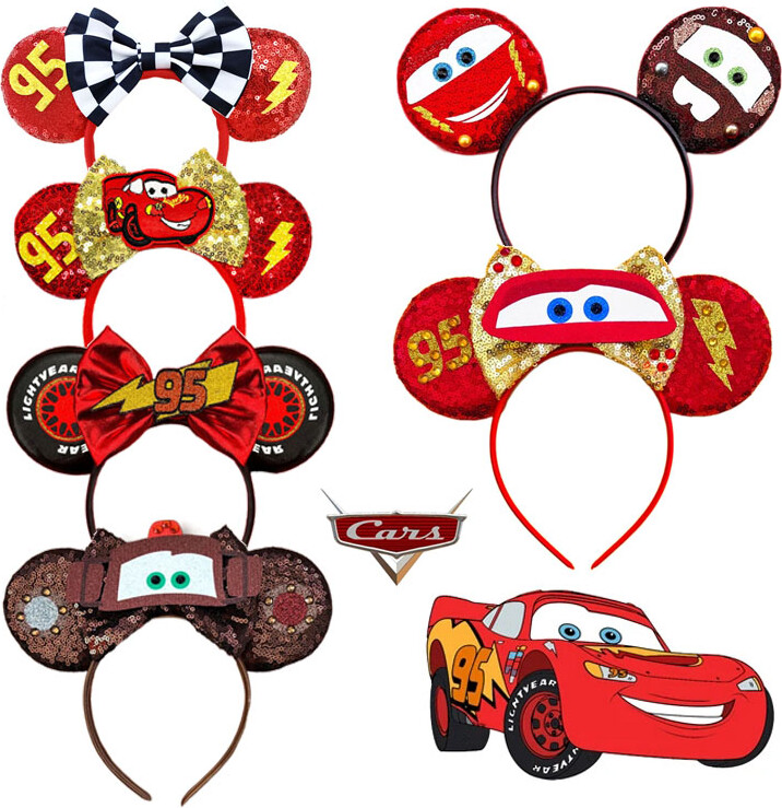 Disney Cars: Mickey Mouse Headband 95 Car Hair Accessories Amusement Park Dress Up Hair Accessories Boy Headwear