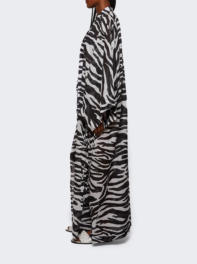 ATTICO Caftan White And Black