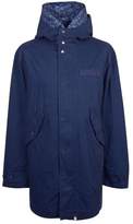 Thumbnail for your product : Pretty Green Cotton Zip Up Hooded Parka