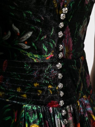 Paco Rabanne Printed Velvet Dress