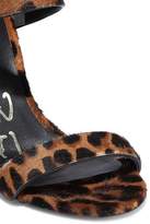 Thumbnail for your product : Oscar de la Renta Leopard-print Calf Hair Sandals