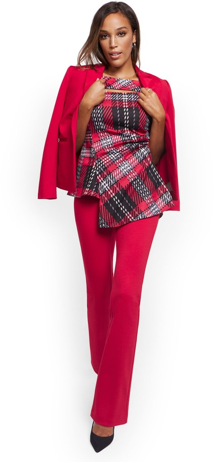 women's pull on bootcut ponte pants