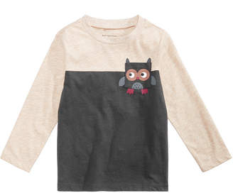 First Impressions Toddler Boys Colorblocked Owl Pocket T-Shirt, Created for Macy's