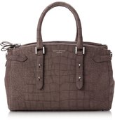 Thumbnail for your product : Aspinal of London The Brook Street Grey Nubuck Croc Satchel Bag