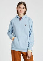 Thumbnail for your product : Paul Smith Pale Blue Zebra Logo Cotton Hoodie
