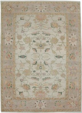 Bespoky Vintage Rugs One-of-a-Kind Oriental Hand-Knotted 8' x 11' Beige/Yellow Area Rug