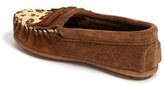 Thumbnail for your product : Minnetonka 'Kitty - Leopard' Moccasin (Walker, Toddler, Little Kid & Big Kid)