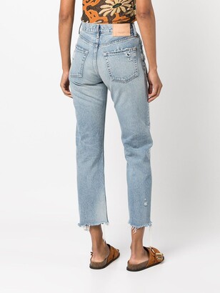 Moussy Vintage Lomita straight-leg cropped jeans