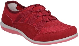 Fleet & Foster Fleet & Foster Womens/Ladies Dahlia Suede Leather Slip On Shoes (Red)