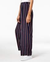 Thumbnail for your product : Ultra Flirt by Ikeddi Juniors' Striped Wide-Leg Pants