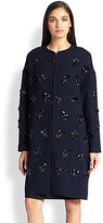 Thumbnail for your product : Diane von Furstenberg Isabelle Paillette Cocoon Coat