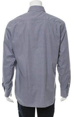 Peter Millar Gingham Button-Up Shirt w/ Tags