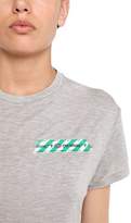 Thumbnail for your product : Off-White Striped Logo Stretch Jersey T-Shirt