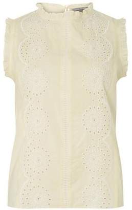 Dorothy Perkins Womens Petite Pale Yellow Shell Top