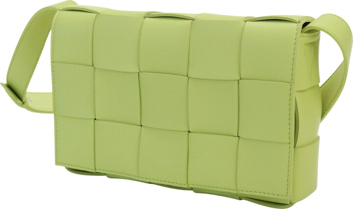 Bottega Veneta Loop Small Intrecciato-leather Cross-body Bag - Yellow -  ShopStyle