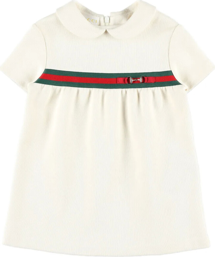 Gucci Children Round-Collar Short-Sleeve Dress