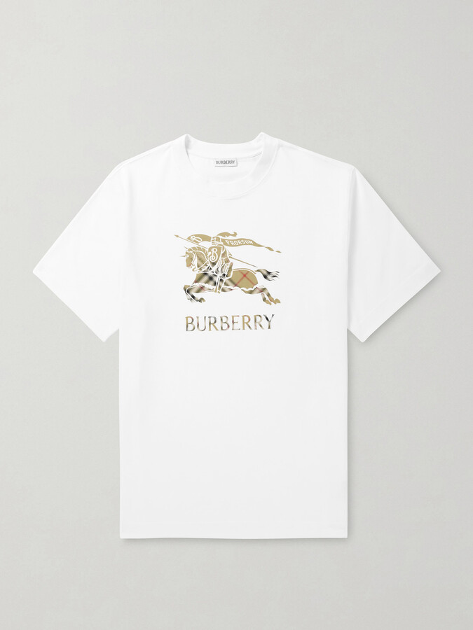Burberry Logo-Print Cotton-Jersey T-Shirt