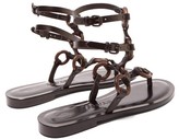 Thumbnail for your product : Álvaro González Andorra Leather Gladiator Sandals - Black