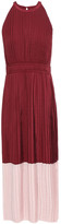Thumbnail for your product : Joie Aleanna Pleated Two-tone Crinkled Crepe De Chine Midi Dress
