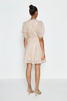 Thumbnail for your product : Coast Broidery Organza Puff Sleeve Short Dress
