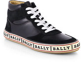 Thumbnail for your product : Bally Logo-Soled Leather High-Top Sneakers